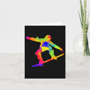 Snowboard Snowboarder Snowboarder Boarder Jungen K Karte