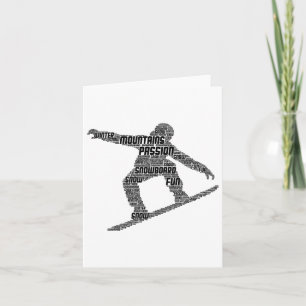 Snowboard Snowboarder Snowboarder Boarder Männer K Karte