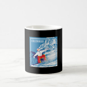 Snowboard Snowboarder Wintergeschenk Kaffeetasse