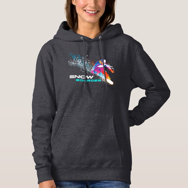 Snowboard | Sweat - shirt à capuche des femmes (Devant)