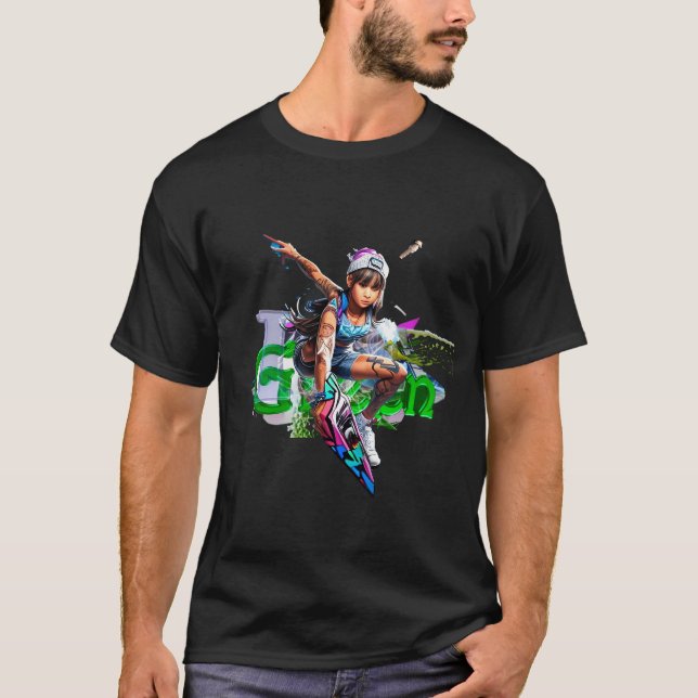 Snowboard T-Shirt (Vorderseite)