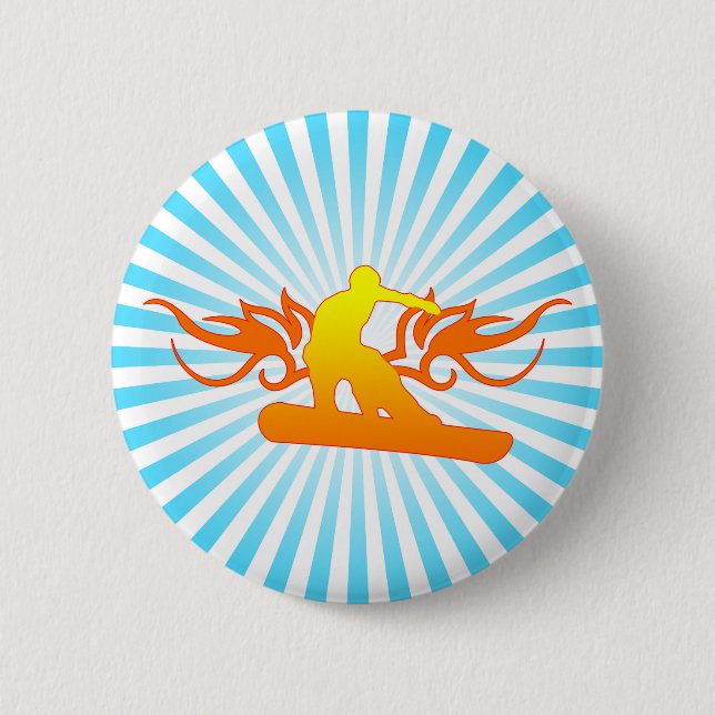 Snowboard. Tribalz. Button (Vorderseite)