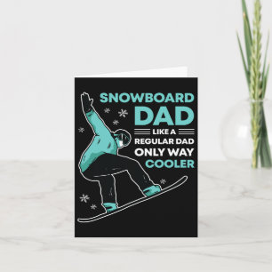 Snowboard Vater Funny Niedlich Winter Snowboarden Karte