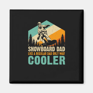 Snowboard-Vater wie ein normaler Vater, nur viel c Magnet