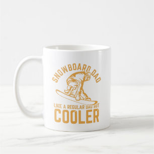 Snowboard-VATER wie ein regelmäßiger VATER, aber C Kaffeetasse