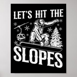 Snowboard-Vintag 18 Poster