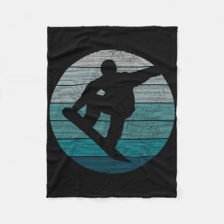 Snowboard Vintag Retro Freestyle Snowboarding Gif Fleecedecke