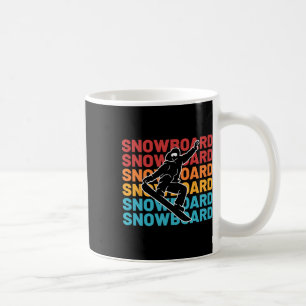 Snowboard Vintage Wintersport Alpin Skifahren Schn Kaffeetasse
