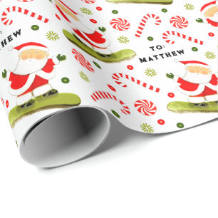 Snowboard Weihnachtsgeschenk Wrapping Paper Geschenkpapier