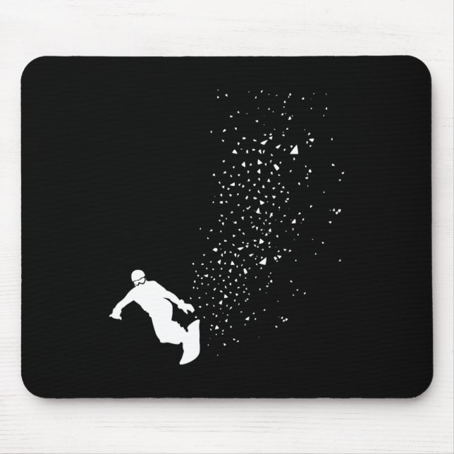 Snowboard - Winter Snowboarden Freestyle Sowboard Mousepad (Vorne)
