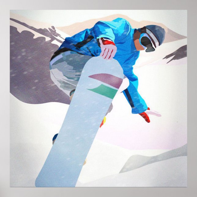 Snowboard Winter Sport_ Poster (Devant)