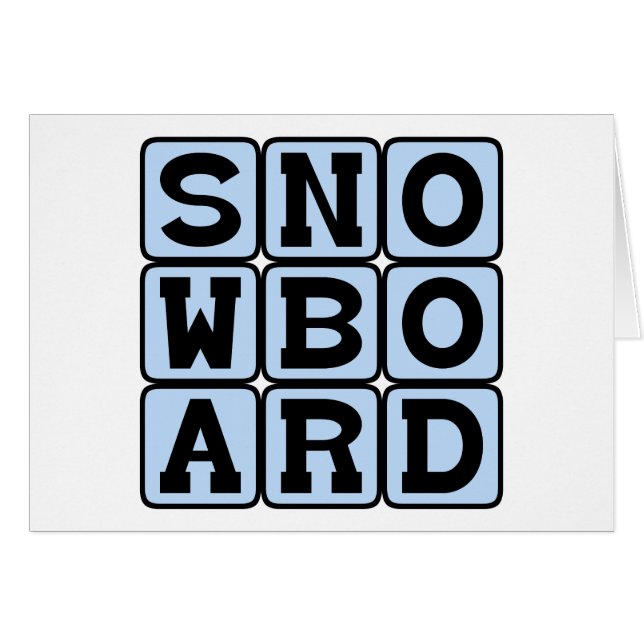 Snowboard, Wintersport (Vorderseite (Horizontal))