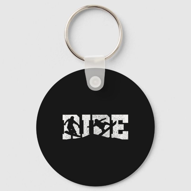 Snowboard - Wintersport Snowboarden Geschenk Schlüsselanhänger (Vorderseite)