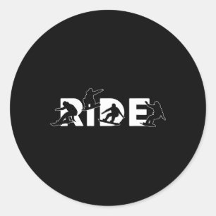 Snowboard-Zubehör Snowboard-Geschenke Männer Fraue Runder Aufkleber