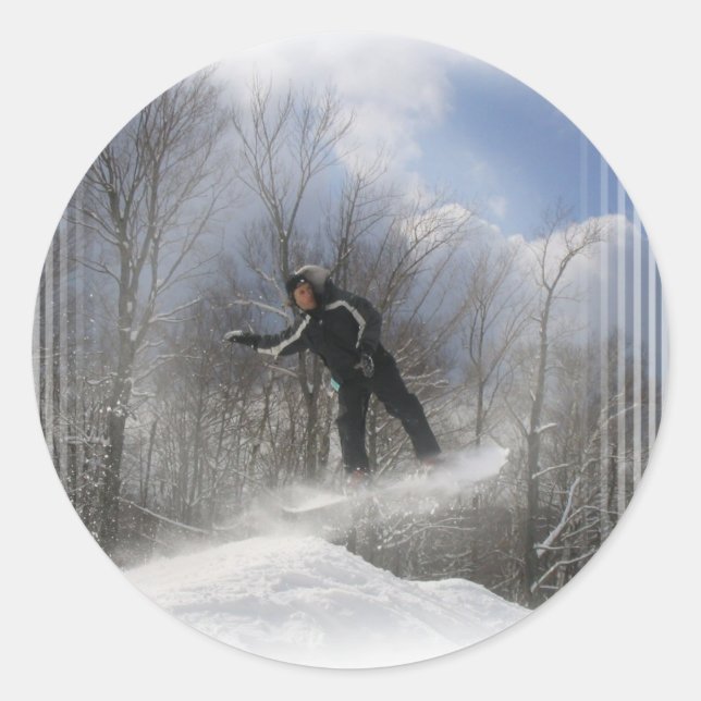 Snowboarden 360 Stickers (Vorderseite)