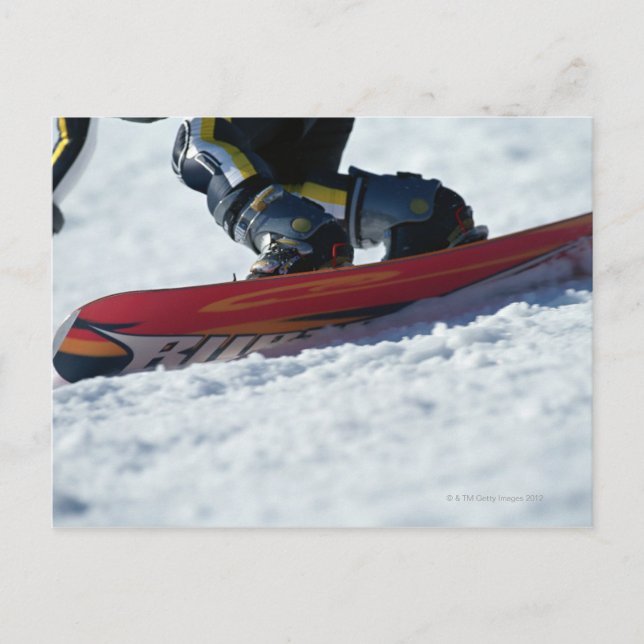 Snowboarden 4 postkarte (Vorderseite)