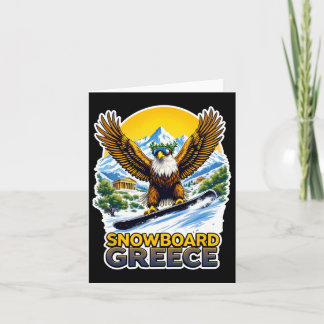Snowboarden Adler in Griechenland Landschaftlich Karte