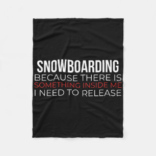 Snowboarden Alpiner Wintersport Snowboarder Fleecedecke