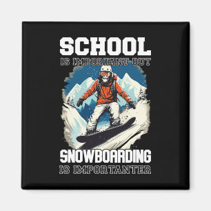 Snowboarden Berge Schneeurlaub Snowboard Ski Magnet