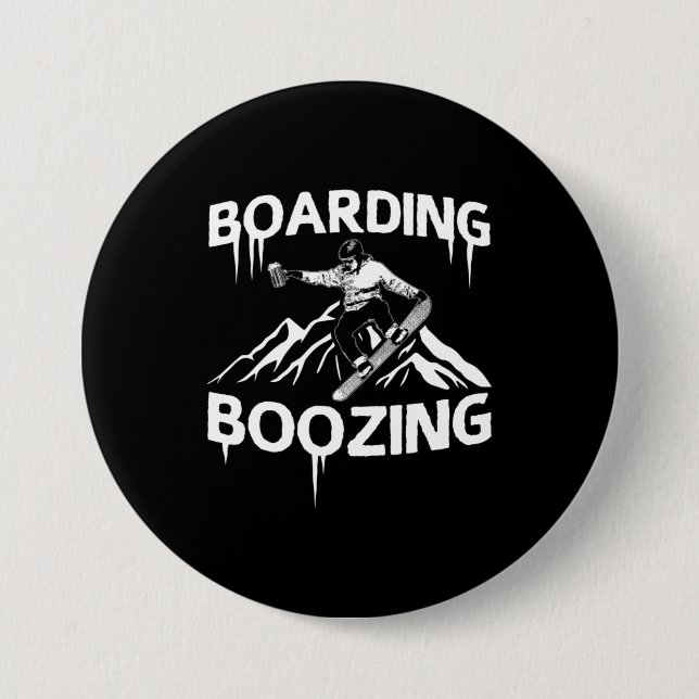 Snowboarden Button (Vorderseite)