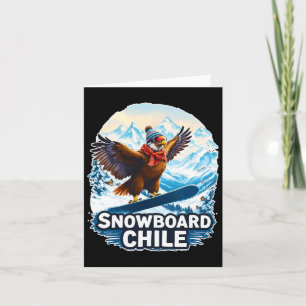 Snowboarden Condor in den Bergen des Chilen Karte