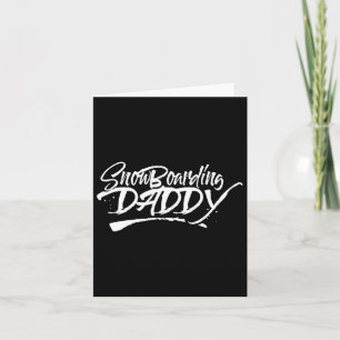 Snowboarden Daddy Vater Vater Snowboard Snowboarde Karte