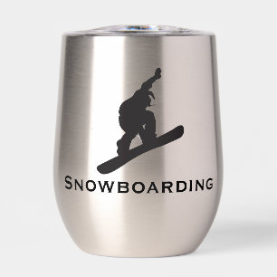 Snowboarden Design Thermal Wine Tumbler