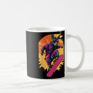 Snowboarden - Donkey auf einem Snowboard-Snowboard Kaffeetasse