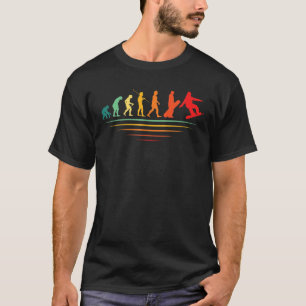 Snowboarden Evolution Retro Snowboard Outfit Schne T-Shirt