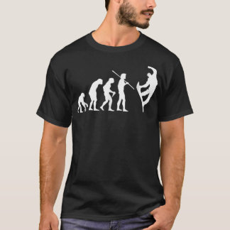 Snowboarden Evolution T Shirt für Männer Frauen un