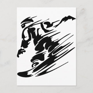 Snowboarden Extremsport Postkarte