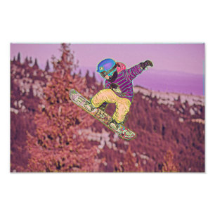 Snowboarden Fotodruck