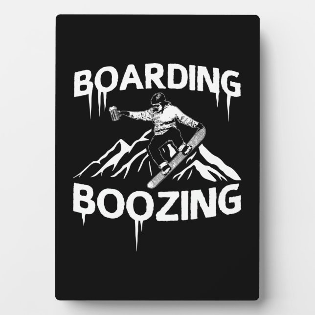 Snowboarden Fotoplatte (Vorderseite)