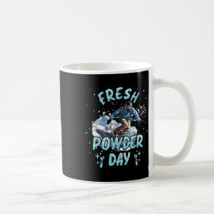 Snowboarden Fresh Powday Funny Snowboard Chil Kaffeetasse