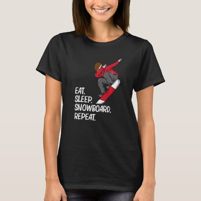 Snowboarden für Männer Skifahren Snowboarden T-Shirt (Vorderseite)