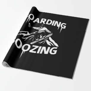 Snowboarden Geschenkpapier