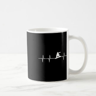 Snowboarden Heartbeat Ekg Puls Kaffeetasse