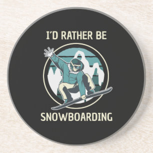 Snowboarden - ich würde eher Snowboarden Getränkeuntersetzer