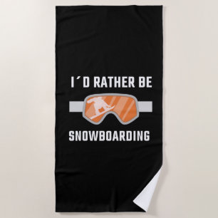 Snowboarden - ich würde eher Snowboarden Strandtuch