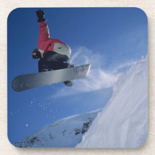 Snowboarden im Snowbird Resort, Utah (MR) Getränkeuntersetzer