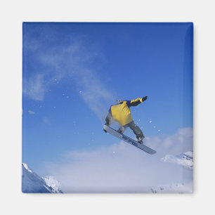 Snowboarden in Grizzly Gulch, Little Cottonwood Magnet