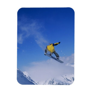 Snowboarden in Grizzly Gulch, Little Cottonwood Magnet