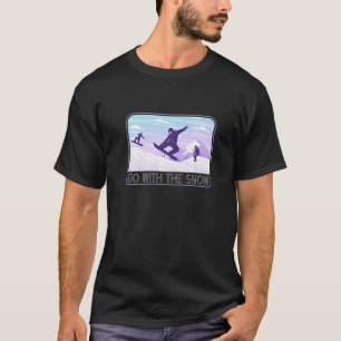 Snowboarden in meinem Leben geht bergab T-Shirt
