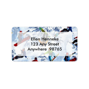 Snowboarden ist nicht alles adressaufkleber