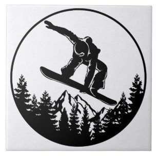 Snowboarden Keramik Tile Fliese