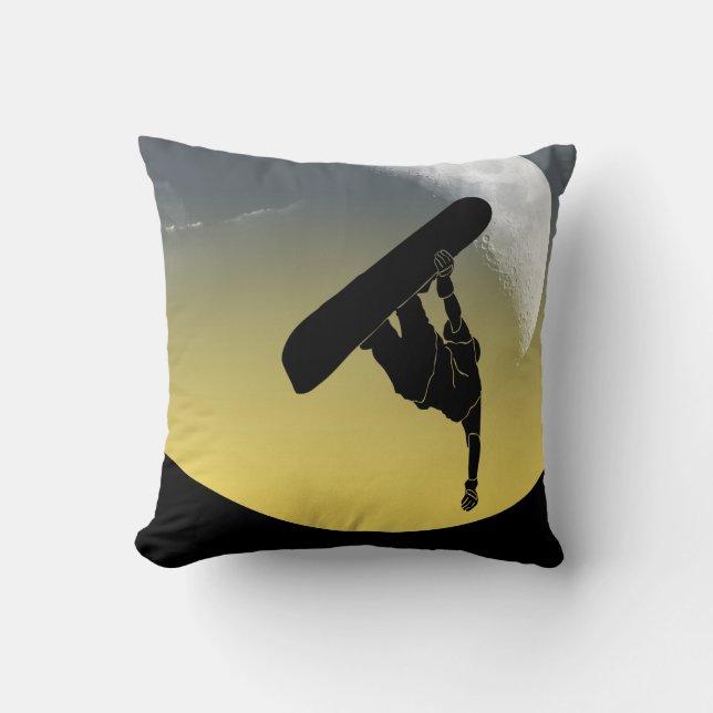 Snowboarden Kissen (Vorderseite)