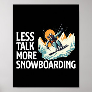 Snowboarden Kostüm Snow Fan Snowboarden Ski Mou Poster