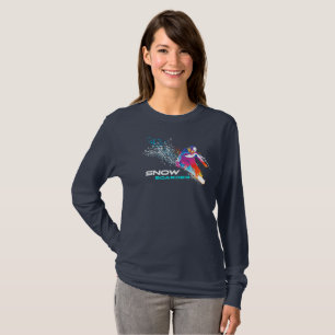 Snowboarden Langschläfchen für Frauen T-Shirt