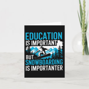Snowboarden Lover Spaß Design Funny Snowboarder Karte