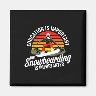 Snowboarden Lover Spaß Design Funny Snowboarder Magnet